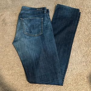 Citizens of Humanity distressed skinny low-rise jeans in size 27